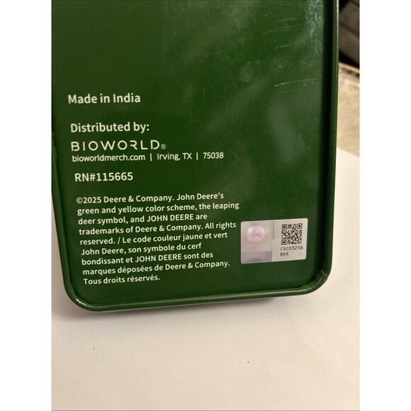 John Deere Men's Wallet Deep Gray W/Logo Passcase Leather Wallet New - Picture 12 of 12